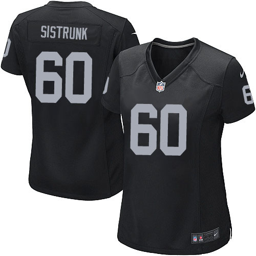 Women's Game Otis Sistrunk Nike Jersey Black Home - #60 NFL Oakland Raiders